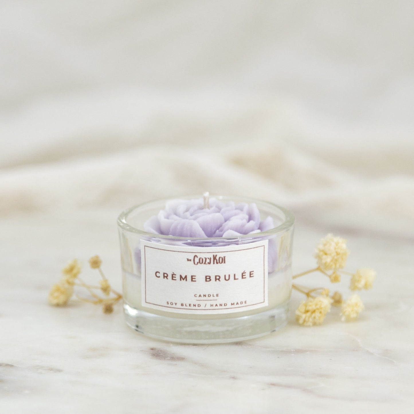 Flowers in Glass Tealights