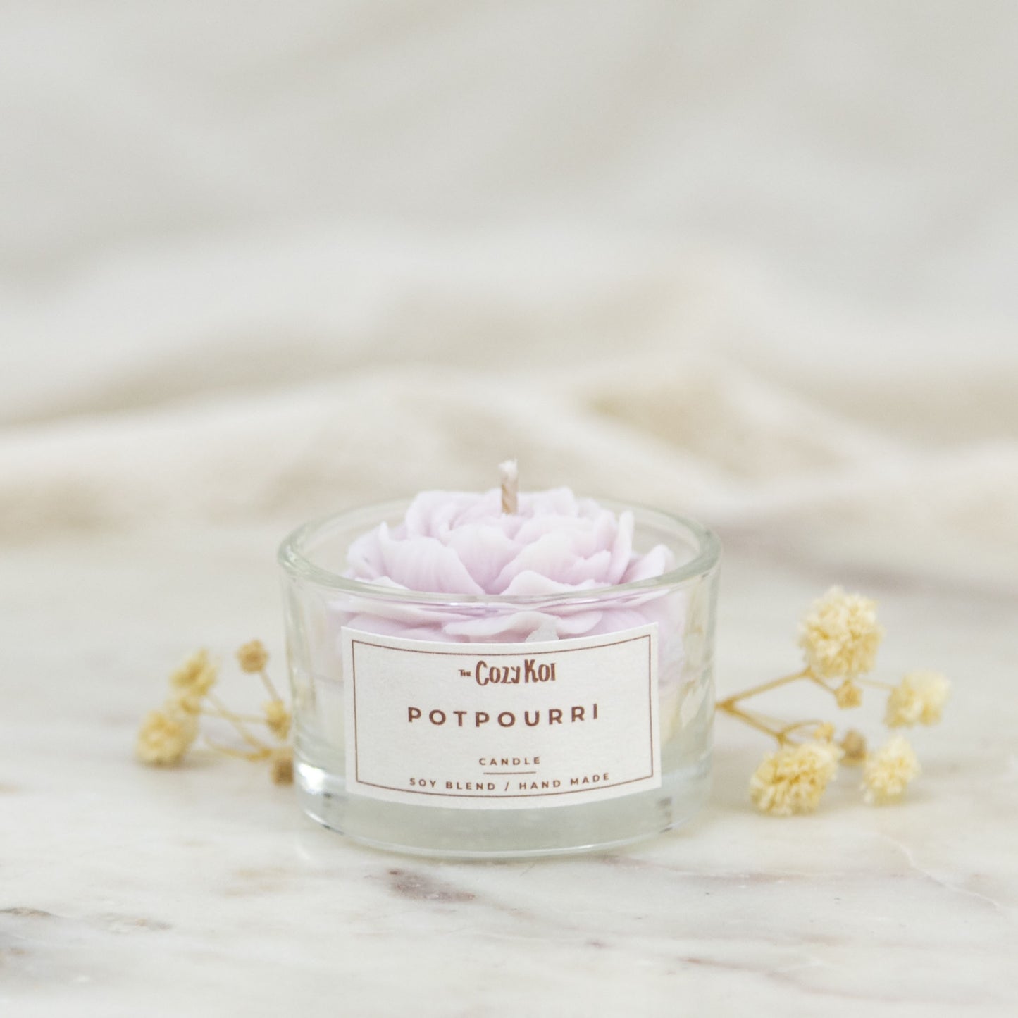 Flowers in Glass Tealights