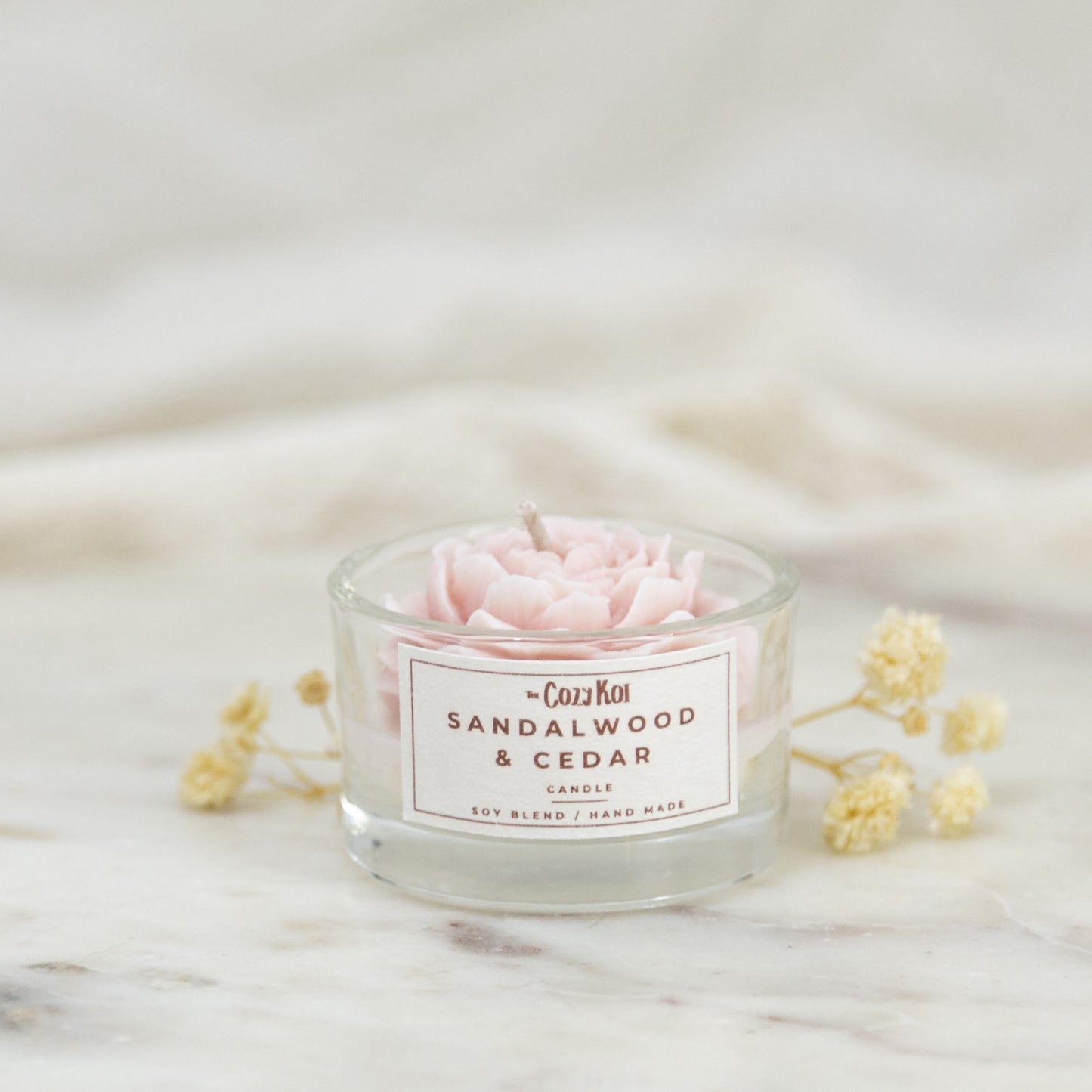 Flowers in Glass Tealights