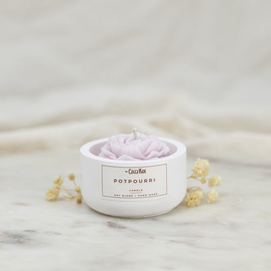 Flowers in Ivory Pottles