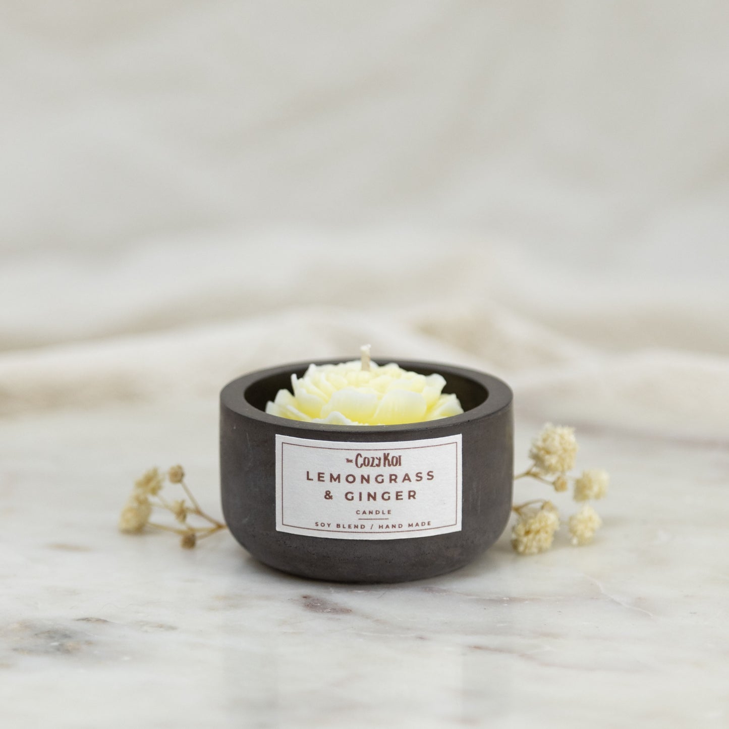 Flowers in Charcoal Pottles