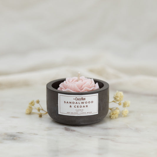 Flowers in Charcoal Pottles