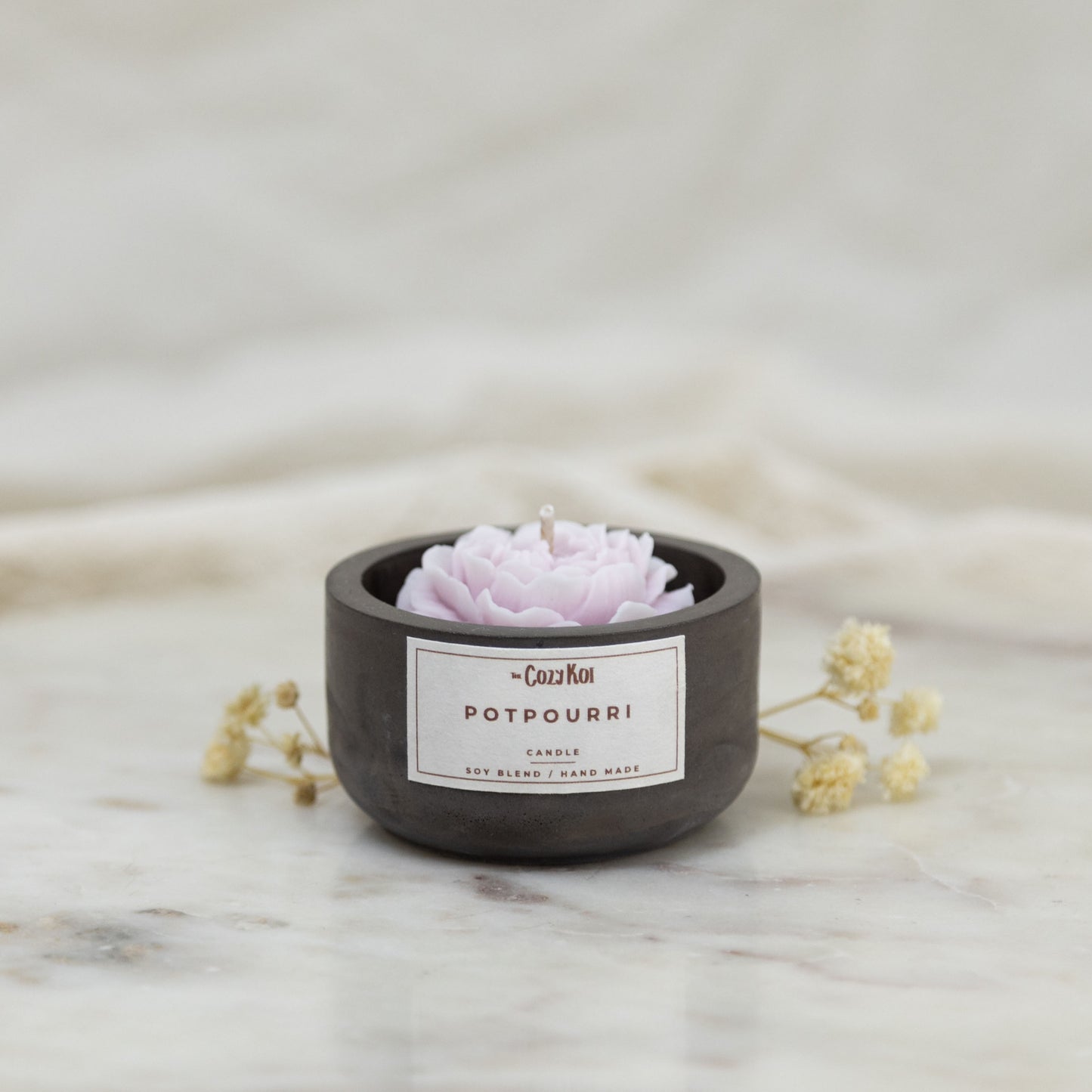 Flowers in Charcoal Pottles