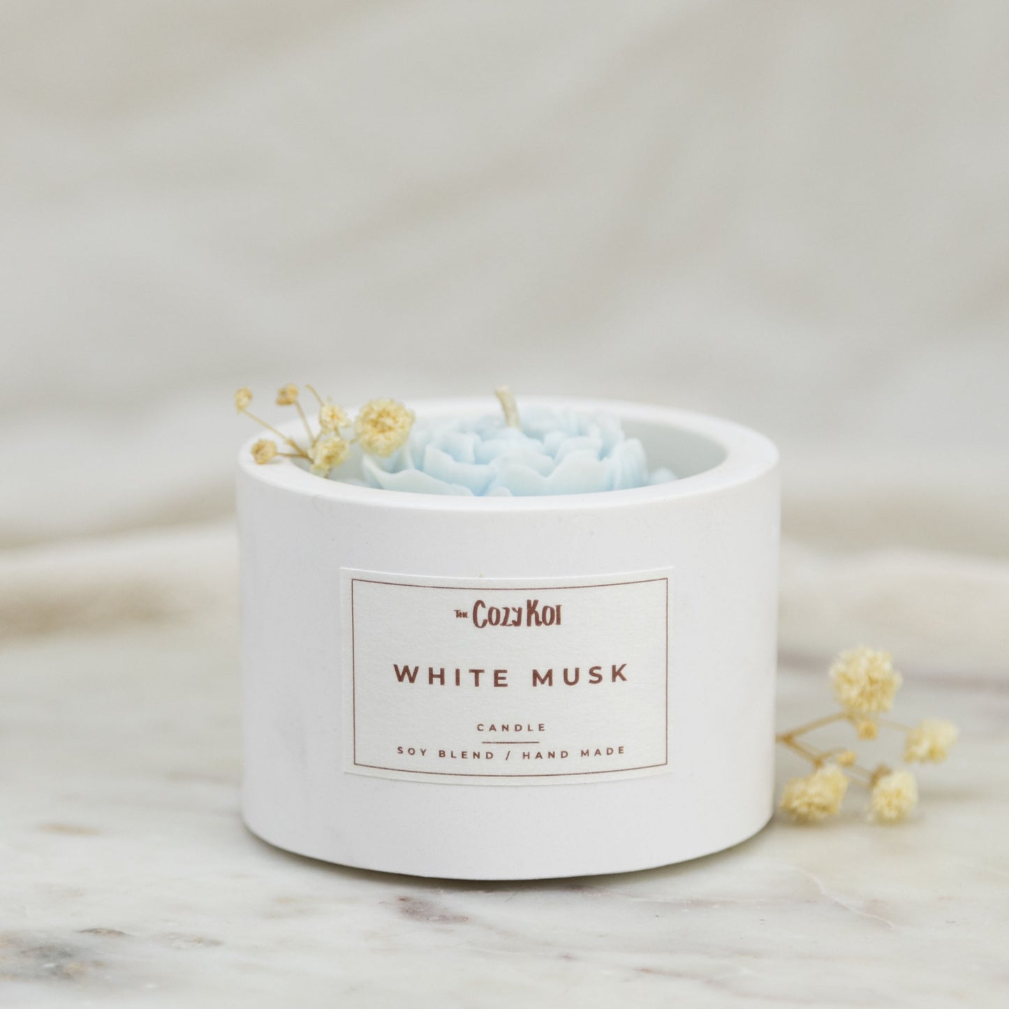 Flowers in Ivory Vessel