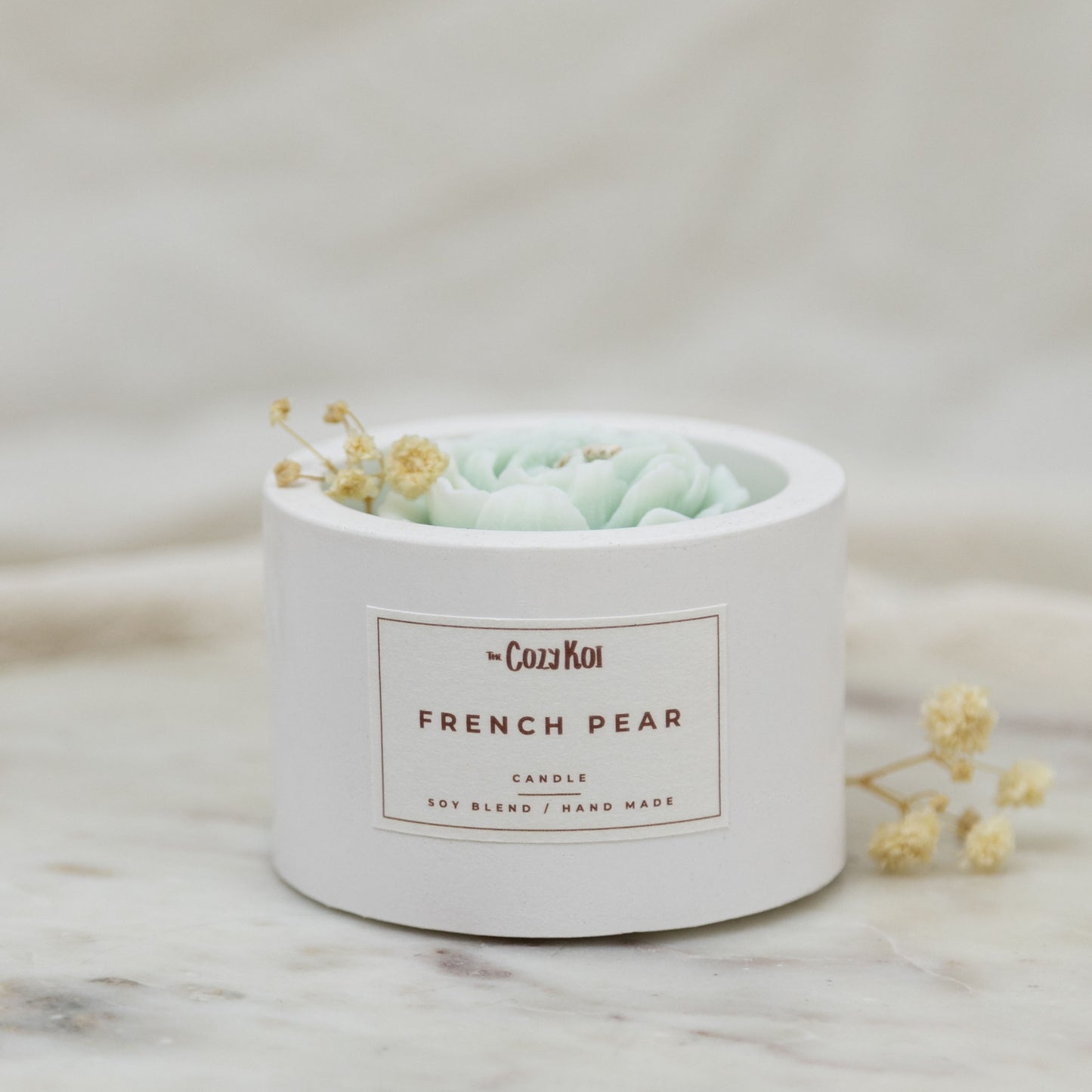 Flowers in Ivory Vessel