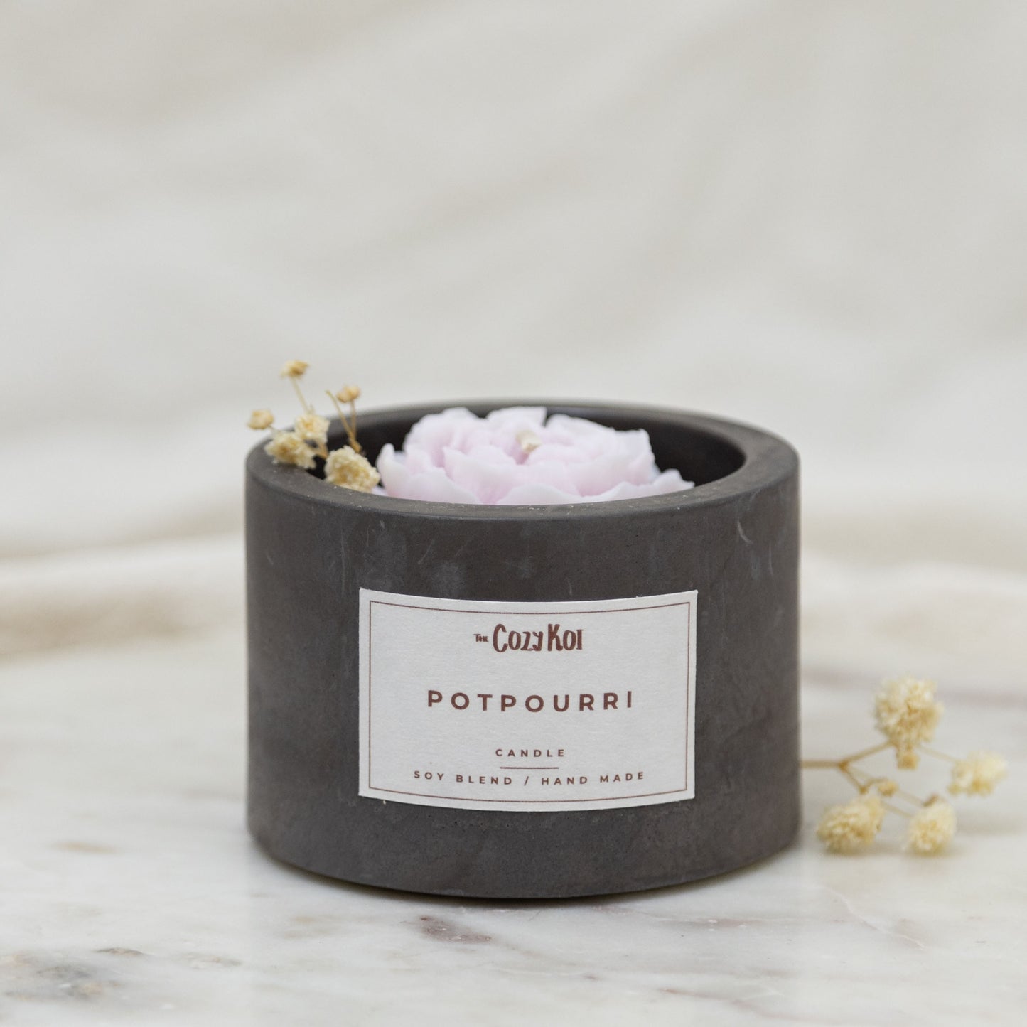 Flowers in Charcoal Vessels