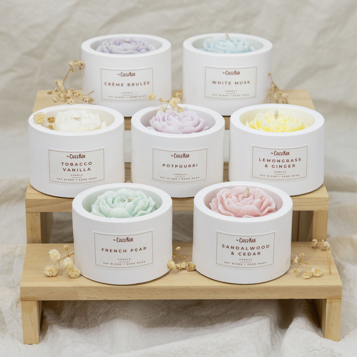 Flowers in Ivory Vessel