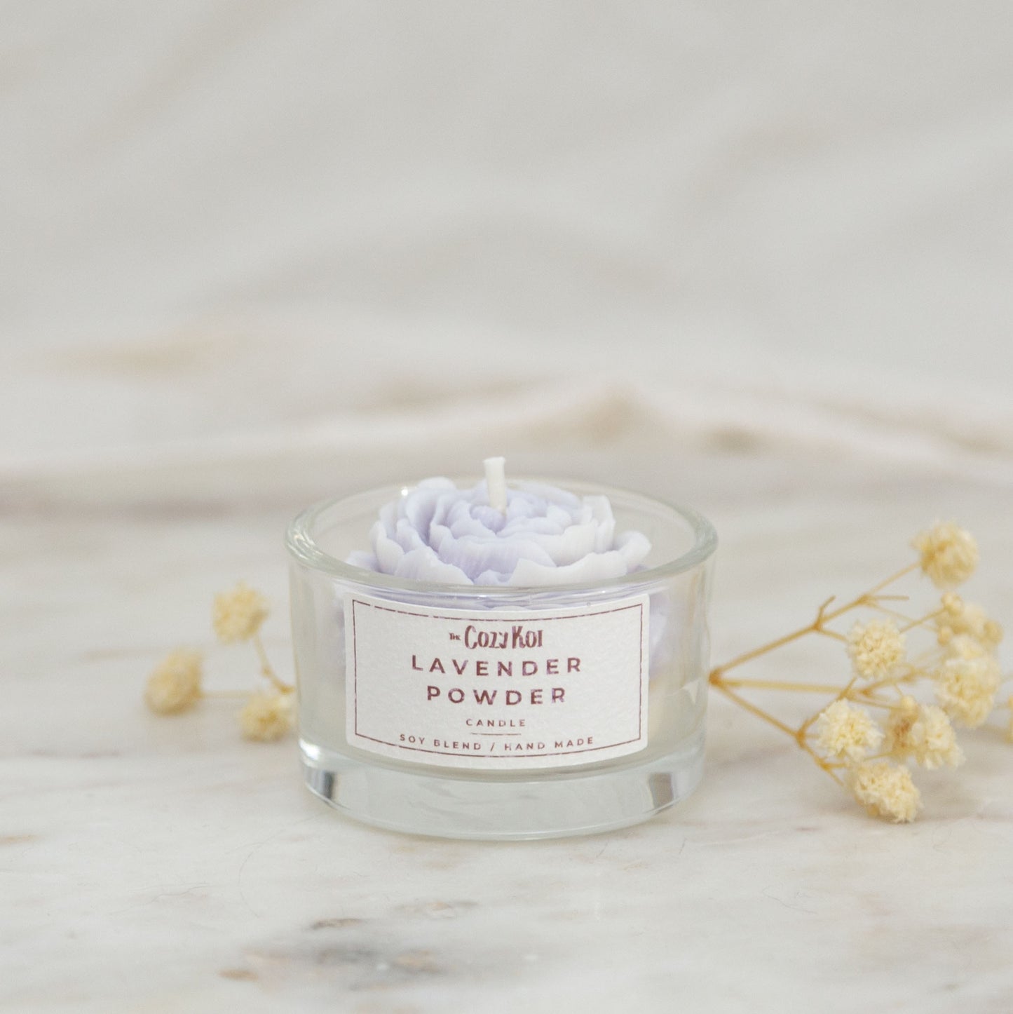 Flowers in Glass Tealights