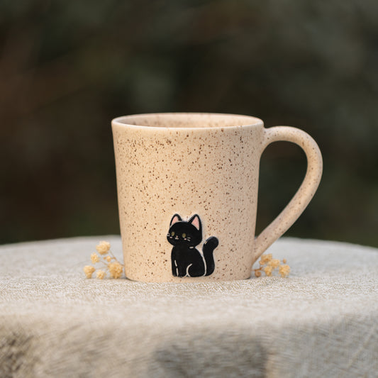 Black Kitty Cat Mug