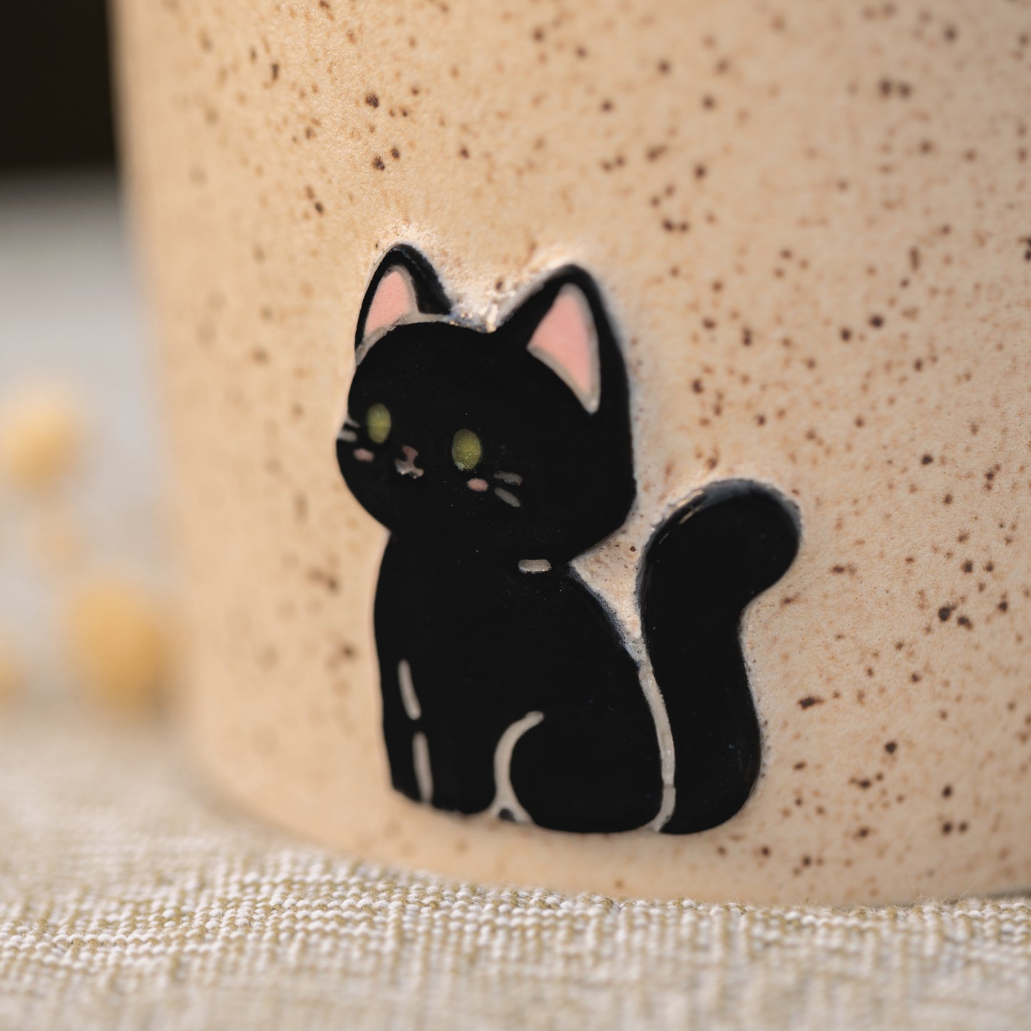 Black Kitty Cat Mug